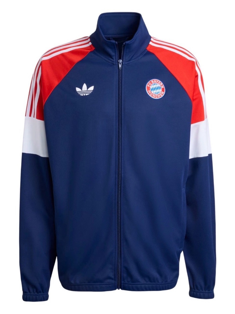 Adidas Originals Blue Red FC Bayern Munich LFSTLR  Track Top Jacket Men Size XL
